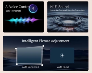 2026新品X16スマートプロジェクタークアッドコアAndroid 13 5G WIFI LEDフルHD 720Pポータブルミニホームシアター4K 180 ANSIルーメン23 - Product Image 5