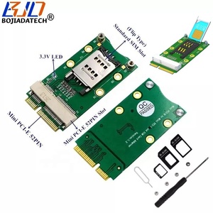Mini PCI-E 52Pin MPCIe kablosuz Modem adaptörü için bir SIM kart yuvası GSM GPS GPRS WLAN GSM 3G 4G LTE modülü - Product Image 1