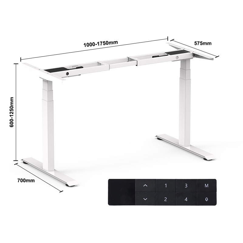 Structure de table blanche (hors plateau) - version e-commerce