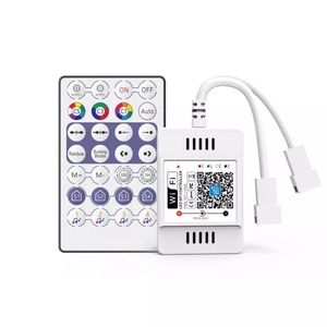 แผงไฟ Led IC Strip,DC5V-24V WS2812B WiFi เพลงเสียง SPI LED ตัวควบคุมสำหรับ3PIN WS2811 WS2812 RGB บ้านเมจิกแอพสนับสนุน Alexa - Product Image 1