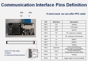 安価なCMOS固定バーコードスキャナーモジュール1D2D埋め込みQRバーコードリーダーモジュールエンジン - Product Image 6