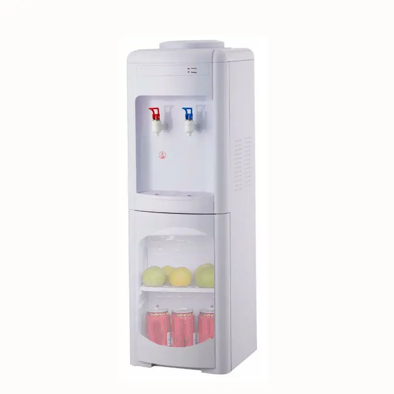 Compresor de refrigeración frío y caliente para uso doméstico, dispensador de agua con refrigerador, color blanco