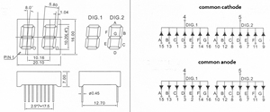 10 Pins White 2 Digits 7 <strong>Segment</strong> Led <strong>Seven</strong> <strong>Segment</strong> <strong>Display</strong> 0.4&quot; - Product Image 2