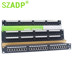 Panel de conexión de red Montaje en rack 2U RJ45 24 48 Puerto Cat5e UTP Datos Cat 6 5E Ethernet Lan Panel de conexión - Product Image 2