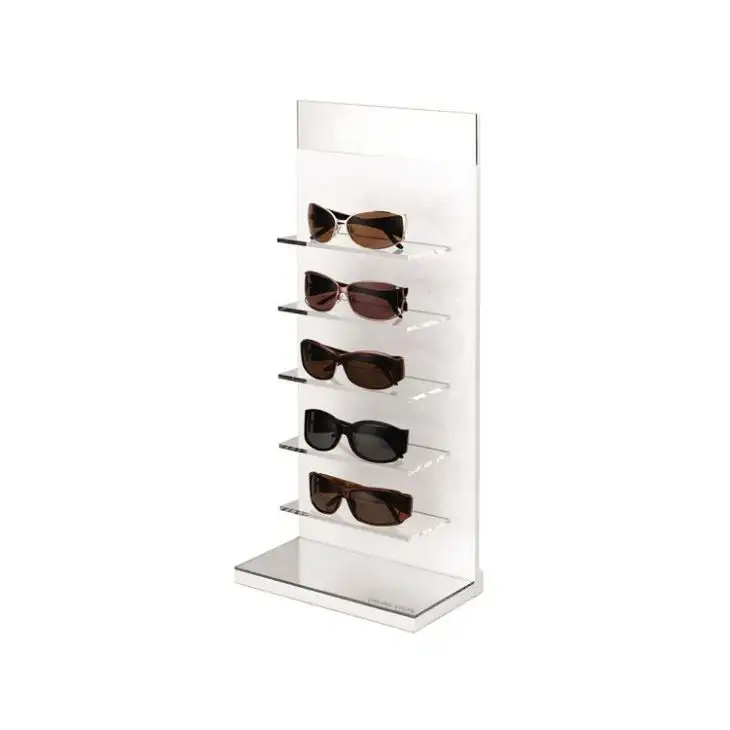 Arbeits platte Lucite Sonnenbrille Display Tabletop Plexiglas Brillen Display Rack für Brand Shop Custom Acryl Brillen Display Stand