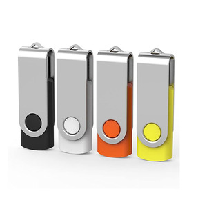 彩色塑料旋转u盘/定制迷你金属u盘/新颖形状u盘广告促销礼品 - Product Image 1