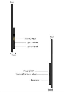 15.6 16 18.4 21.5 inç LED monitörler dokunmatik ekran 4K oyun monitörü IPS Panel ekran USB ekran Laptop için taşınabilir monitör - Product Image 3