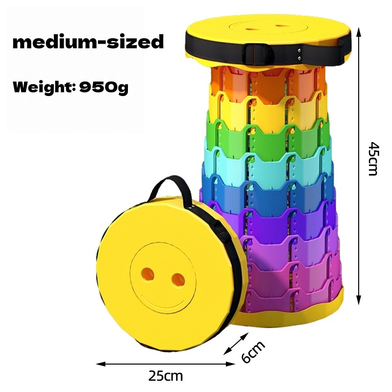 Taille moyenne - Jaune - Couleur arc-en-ciel