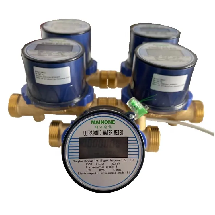 Medidor de flujo de agua ultrasónico, medidor de agua Digital inteligente Modbus/Lora/Lorawan/Gsm/Nb-iot