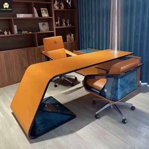高端现代老板行政桌办公室电脑桌设计行政桌现代u型桌 - Product Image 1