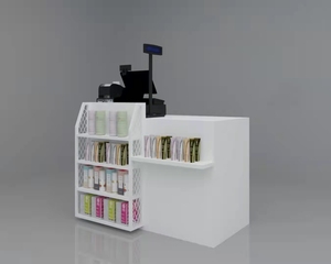 超市钢材收银台Pos收银台订制化妆品店订做支票柜台 - Product Image 2