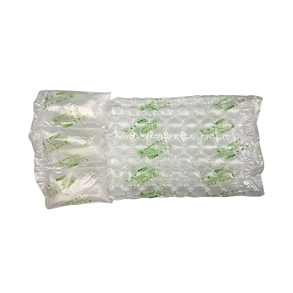 Esg plastik daur ulang berkelanjutan kantung udara kantung gelembung tiup kemasan barang rapuh tahan benturan