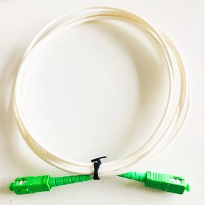 FTTH G657B3 SC/APC beyaz renk yama kablosu G657A1 tekli simplex fiber optik yama kablosu - Product Image 4