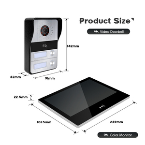 New Home Security Video Door Phone <strong>Intercom</strong> <strong>System</strong> <strong>2</strong>-Wire Video <strong>Intercom</strong> Kit with Smart Door Lock Metal Material <strong>Wifi</strong> Secure - Product Image 4