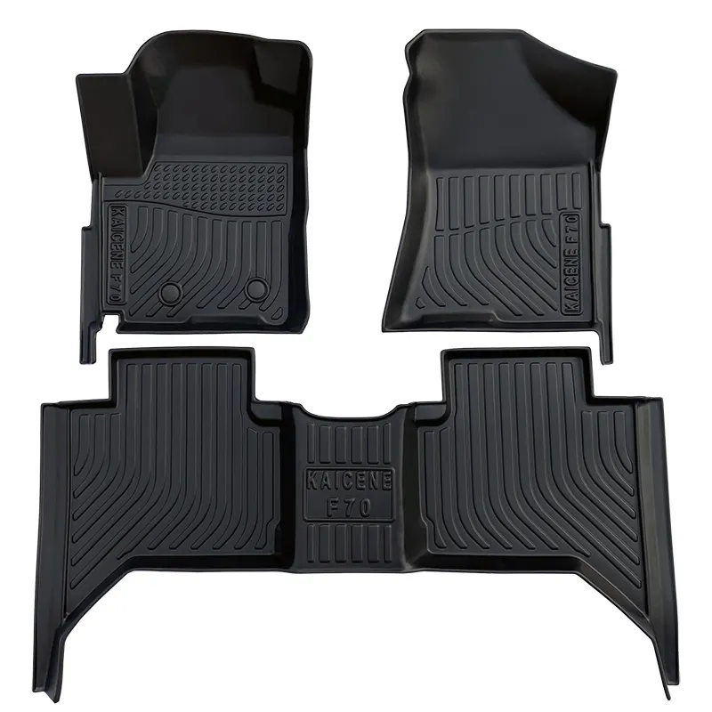 Alfombrillas de cuero EVA 3D TPE para coche, alfombras de pies lavables para Mitsubishi Triton L200 Attrage Montero sport Mirage