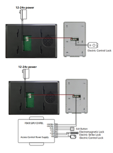 Sistema de teléfono de intercomunicación de audio y vídeo de 2 cables con cámara de pantalla de interfaz de usuario de pantalla táctil de resolución 1024*600 y abridor de puerta para el hogar - Product Image 6