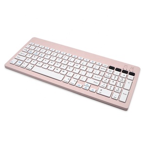 Mini Slim 10 11 12 13 pulgadas Bluetooth y teclado de carga de modo dual inalámbrico 2,4G con botones de silencio para IBM PC MAC IPAD IPHONE - Product Image 5