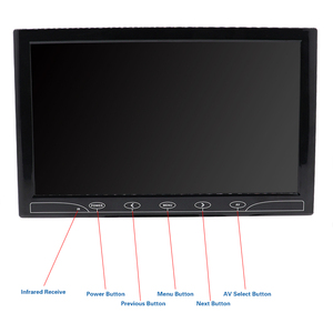 OEM ODM 9-Inch Digital CCTV <strong>Monitor</strong> 2CH 2Way Video <strong>Input</strong> Color Screen Rear View DC12V 24V Built-in Speaker Panel for Truck Bus - Product Image 5