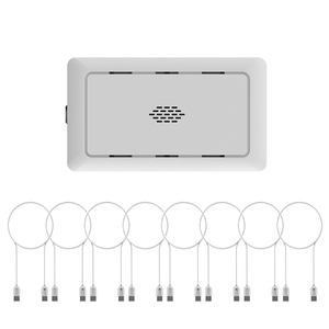 Caja de host de sistema de alarma antirrobo de seguridad para ordenador portátil de 8 puertos para ordenador portátil Macbook con 8 cables USB a USB - Product Image 1
