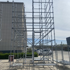 מותאם אישית עגולה פלדה חובה כבדה פיגומים עבור בניינים גבוהים