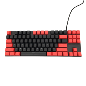 คีย์บอร์ดเล่นเกมมีกลไกตามหลักสรีรศาสตร์แบบมีสาย RGB 87ปุ่ม tkl K6ใช้เชื่อมต่อกับเดสก์ท็อป - Product Image 1