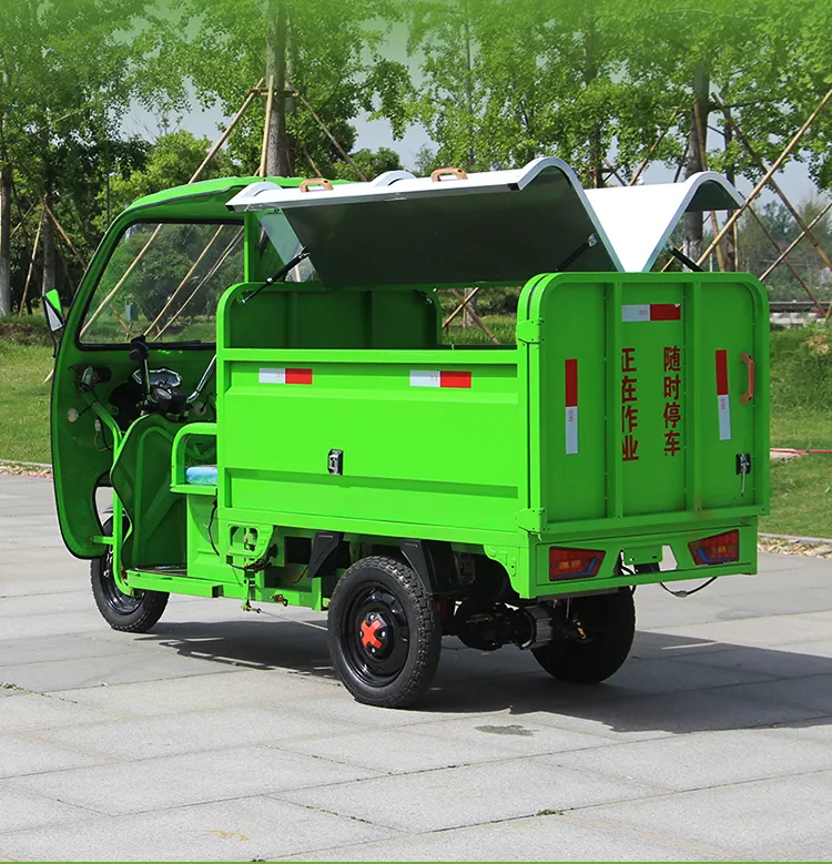 Высокоэффективный Электрический трехколесный санитарный автомобиль для сбора отходов в общинах