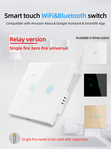 SZMYQ 2ギャングスマートホームWiFi/ZigBeeタッチライトスイッチTuya新世代スマートホーム製品付き