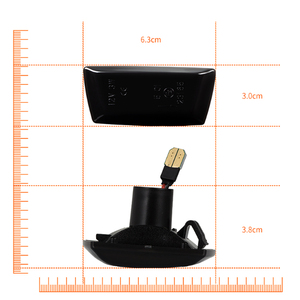 Corsa D E Insigina Meriua için füme Lens dönüş sinyali meclisi LED ön çamurluk yan Marker işık - Product Image 5