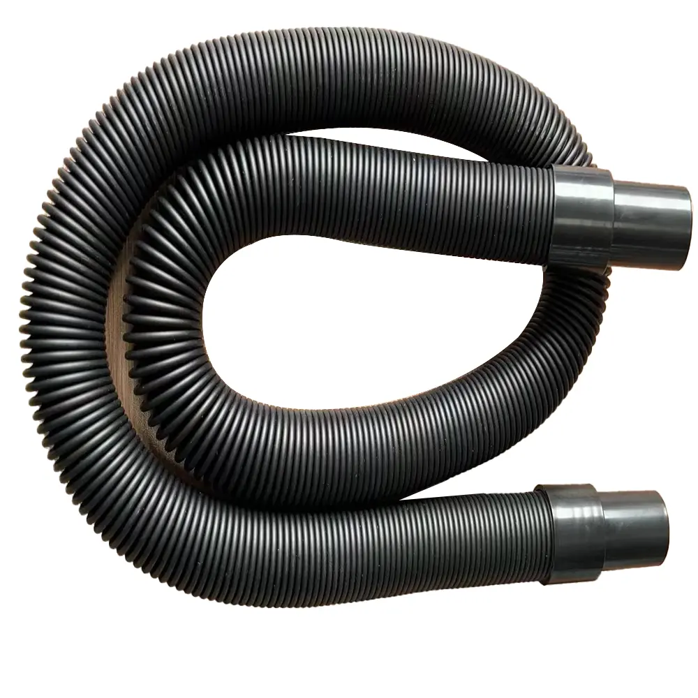 Tubo flessibile per vuoto flessibile di colore nero estensibile ad alta temperatura per aspirapolvere