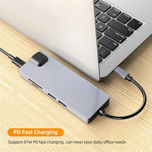 USB3.0 VGA RJ45 porta TF/SD Card 8-in-1 Dock Station Splitter USB tipo C per adattatore HDMI per Laptop PC Notebook - Product Image 5