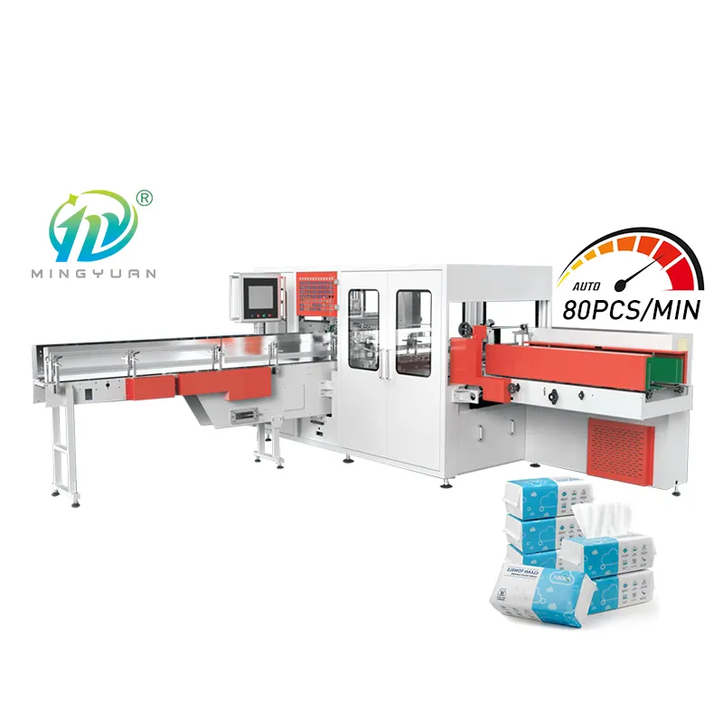 Máquina automática para fabricar papel tisú, máquina para hacer servilletas de alta eficiencia, línea de producción completa