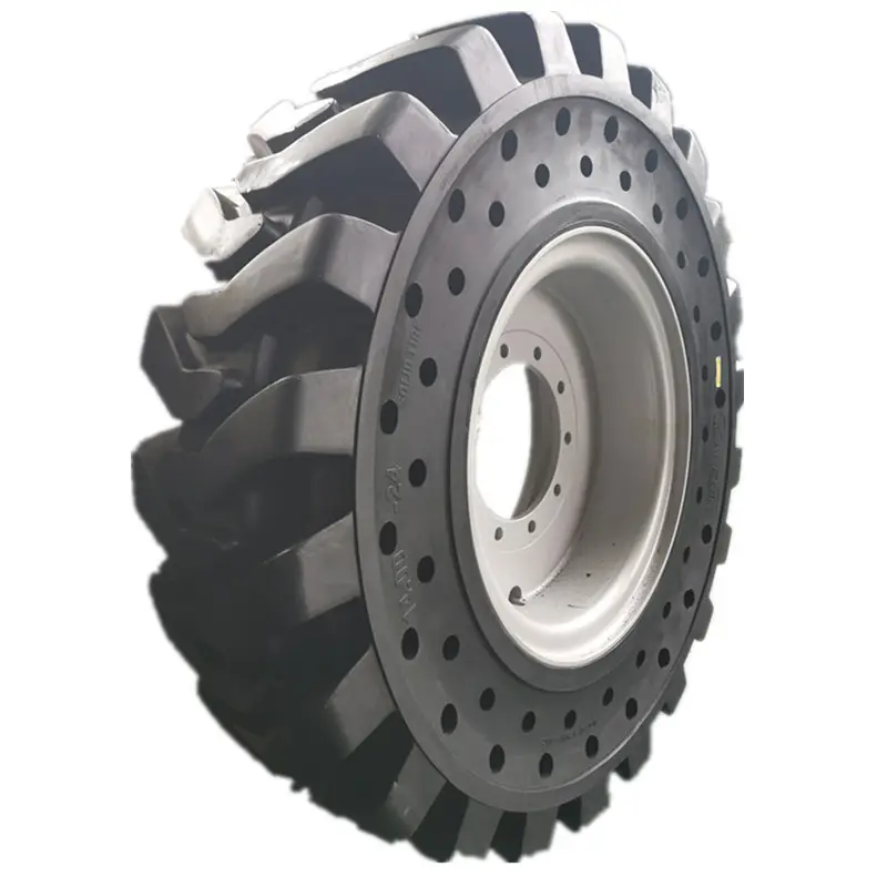 reach stacker tire 10.00-20 12.00-24 14.00-24 solid tyre for telehandlers forklift solid tire