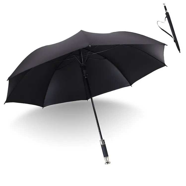 Wholesale Custom Logo Promotion Auto Open Red Long Fiberglass Shaft Rain Gift Golf Umbrella For Rain