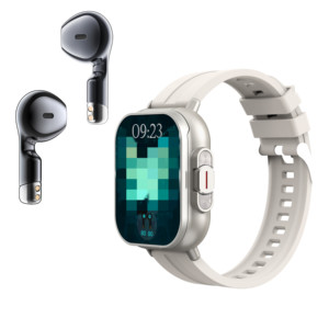 Smart watch B D8E BT chiama smart watch con auricolari cardiofrequenza monitoraggio modalità multi-locomozione Mini giochi di moda smart watch - Product Image 1