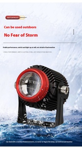 LED projektör lens LED sis lambası çalışma ışığı araba ve motosiklet yardımcı ışık - Product Image 4
