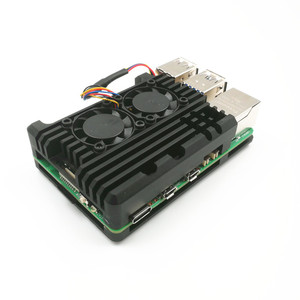 Raspberry Pi เคสโลหะ4B, พัดลมอลูมิเนียมอัลลอยด์เคสโลหะ3B