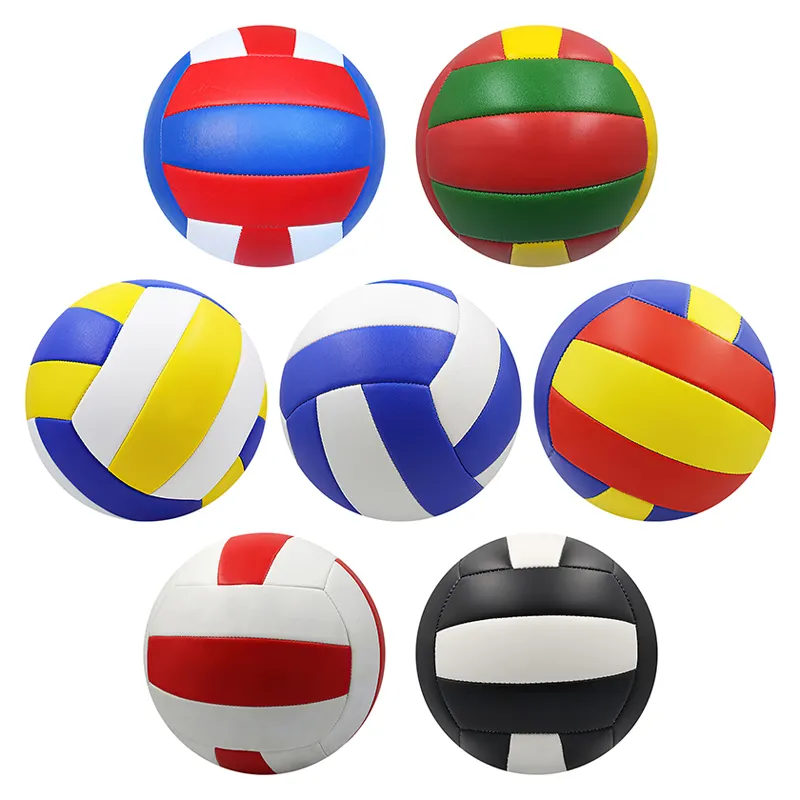 Đầy màu sắc bóng chuyền bãi biển bóng đa mô hình in PVC bóng chuyền cho thể thao cạnh tranh