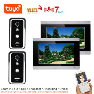 TUYA WIFI Video Intercom WIFI Video Door Phone System Home Intercom con pantalla táctil de 7 pulgadas AHD 1080P Timbre - Product Image 2