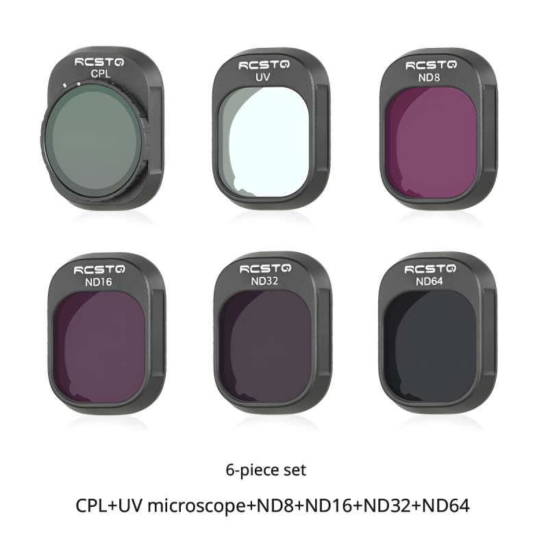 ND8/16/32/64+UV+CPL 6 Pieces Set colorful