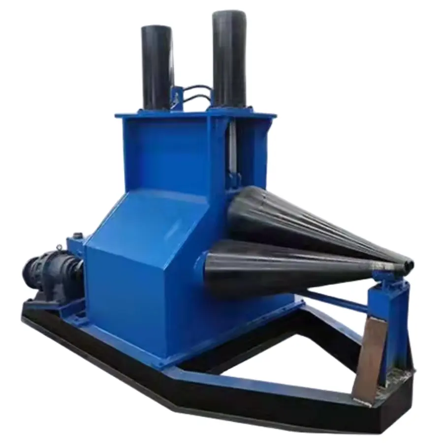 Máquina laminadora de cono de accionamiento hidráulico Equipo de formación de rollo de pieza cónica Máquina laminadora de placas
