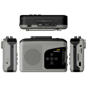 234 <strong>Cassette</strong> Tape Player Portable AM FM Radio <strong>Cassette</strong> Tape-to-MP3 Converter Sound Recorder Built-in Speaker Headphone Jack - Product Image 3