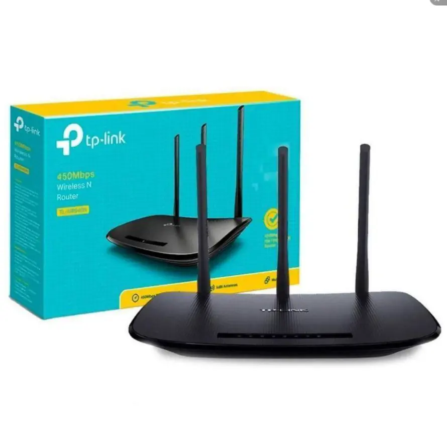 Roteador Wifi TP-Link WR940N Firmware Inglês 450mbps Roteador Sem Fio Wifi Alta Qualidade 100/1000mbps 2.4G 5G Antena de Banda Dupla