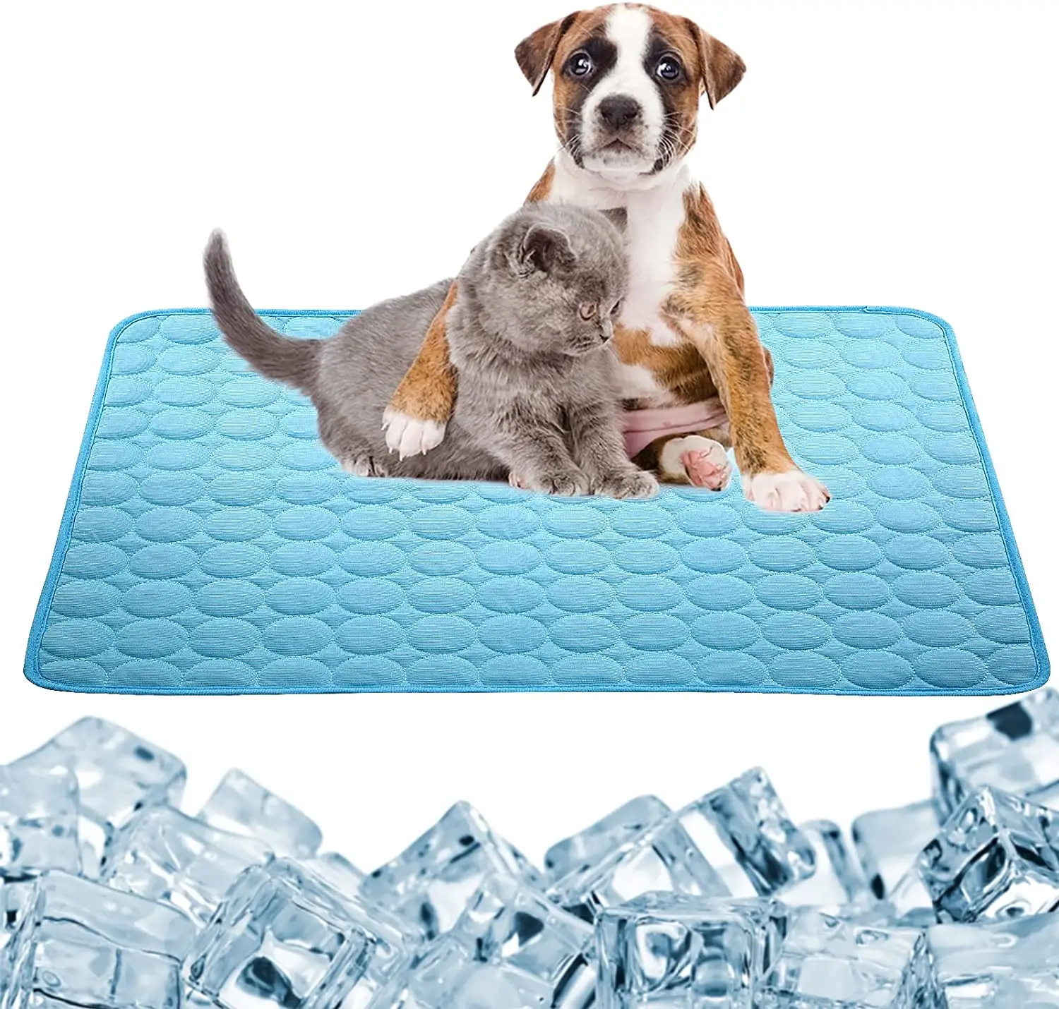 Dapat dicuci bernapas musim panas hewan peliharaan besar selimut pendingin Pad pendingin anjing alas tidur