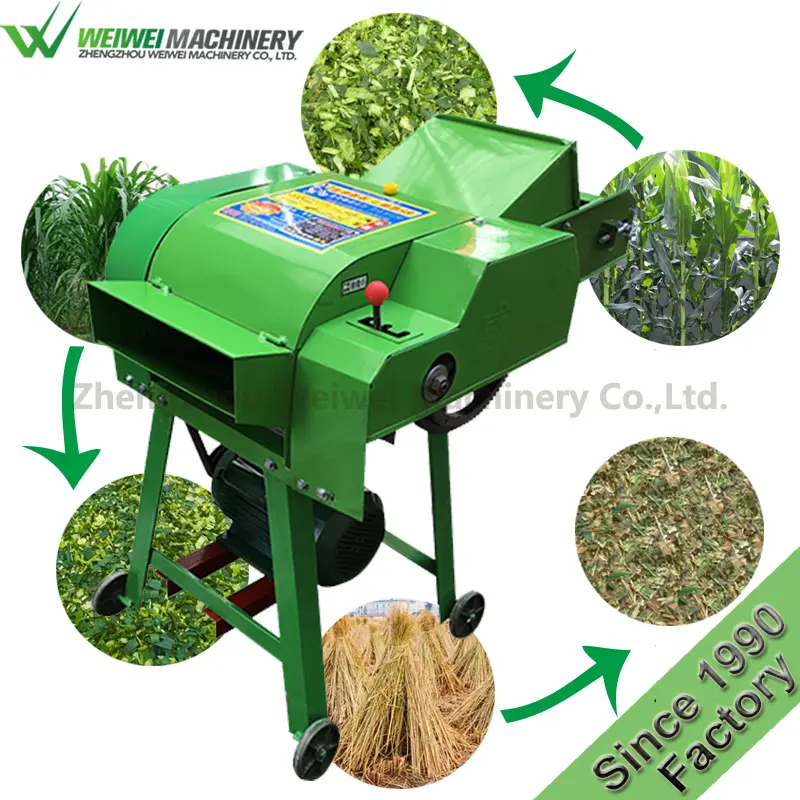 Weiwei Animal Feed Crusher Grass Cutting Machine Automatic Feeder Chaff Cutter