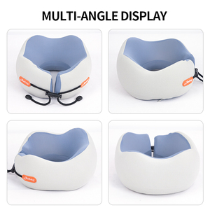 Có Thể Điều Chỉnh Du Lịch Gối Băng Lụa Vải Chất Lượng Cao Bộ Nhớ Bọt Biểu Tượng Tùy Chỉnh Thoải Mái Máy Bay Cổ Gối - Product Image 5