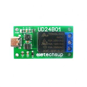 UD24B01 USBリレーボードUD24B01 DC 5V 1CH USBリレーボードPC UARTシリアルポートスイッチTYPE-C USBリレーボード - Product Image 2