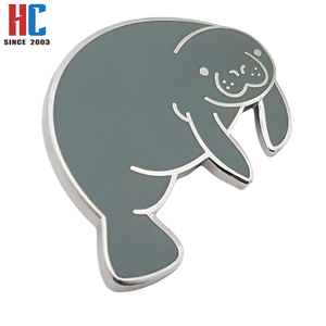 20 Năm Nhà Máy Tùy Chỉnh Kim Loại Manatee Men Pin Sinh Vật Biển Đại Dương & Aquarium Sinh Vật Món Quà Thủ Công - Product Image 3