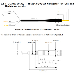 Ttl 234 3.3v 5v Usb a Uart cavo con Ft234xd V Ttl livello di segnale Uart Core UART cavo dati per la programmazione