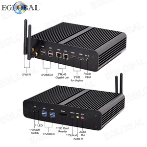 Eglobal NUC Gaming PC I7 4500U 5500U PC Dual <strong>NIC</strong> <strong>Desktop</strong> <strong>Computer</strong> Fanless 12V Mini PC <strong>2</strong> LAN 8G RAM 128GB SSD Set Top Box - Product Image 2