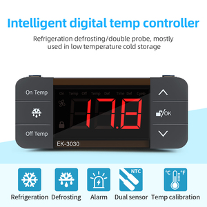 Pantalla LCD de alta calidad, controlador de temperatura de termostato de Control de temperatura Digital inteligente con Sensor Dual, 2, 2, 2